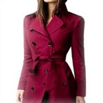 Cappotto donna BAIXIAOCHI doppiopetto lungo primaverile