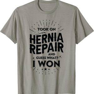 Maglietta Hernia Repair Surgery Uomo Donna Consapevolezza-0