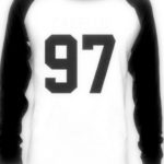 Maglietta Baseball Vendax Unisex Camila Cabello Bianca Nera