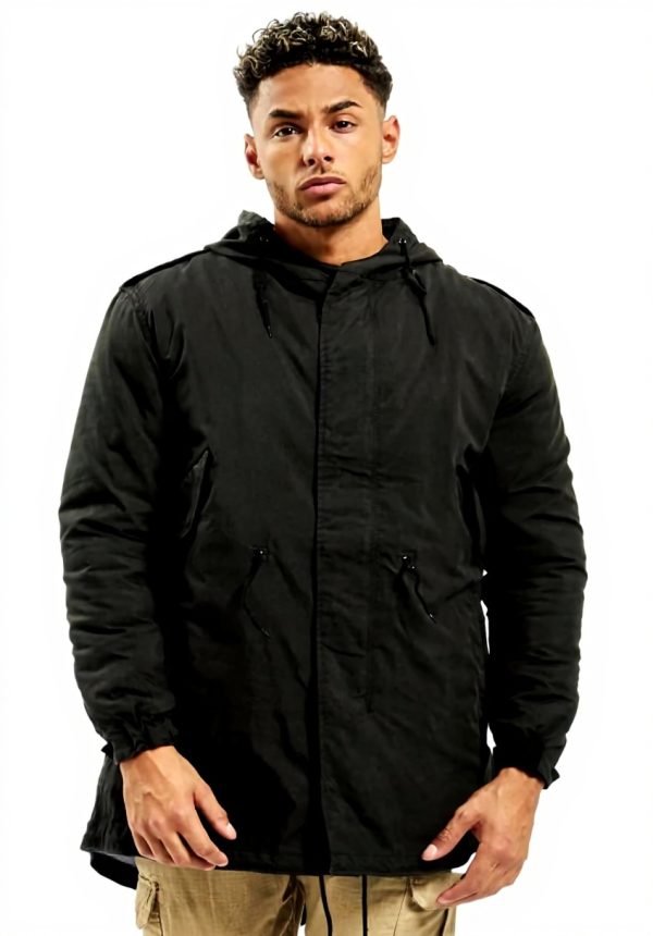 Brandit M51 US Parka Men's Coat Durable Olive Black