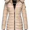 Giacca invernale imbottita donna Earnmore cotone slim media