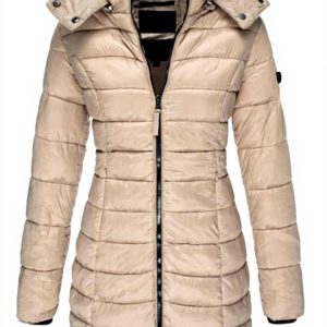Giacca invernale imbottita donna Earnmore cotone slim media
