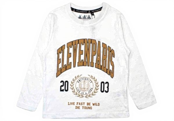 Eleven Paris T-Shirt Kids Short Sleeve Summer White