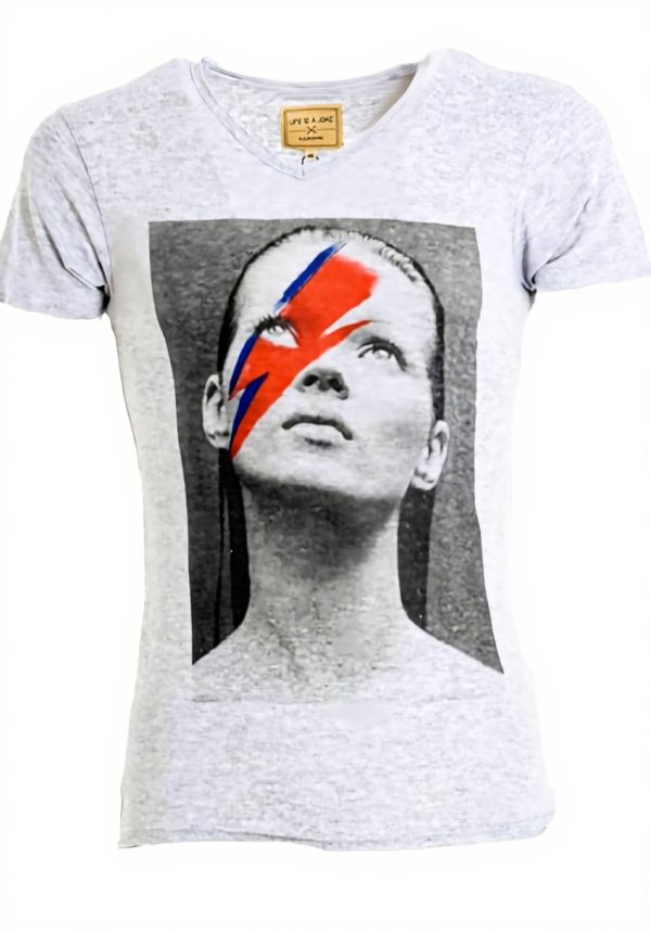 Eleven Paris Katos M Men T-Shirt Grey Cotton Casual Wear