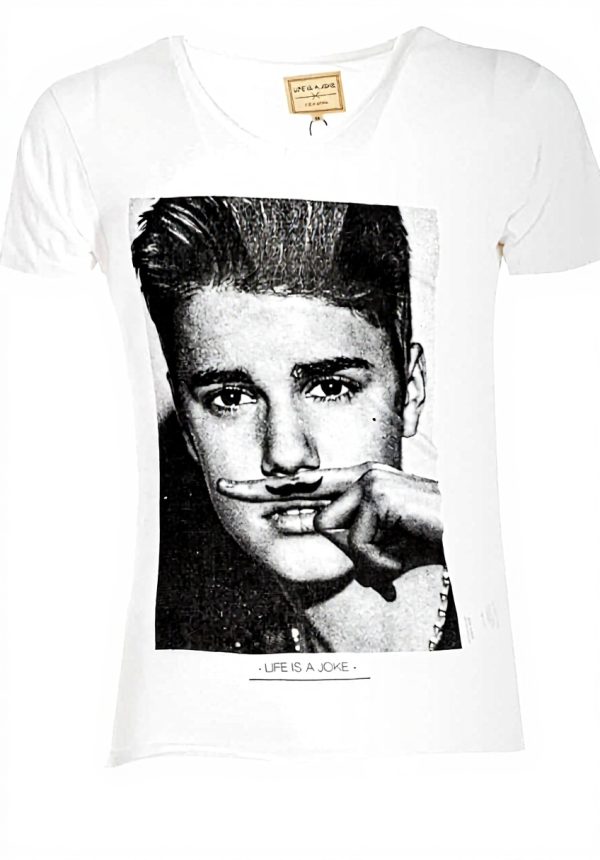 Maglietta Uomo Eleven Paris Bieber 13F1LT001 Bianco XS