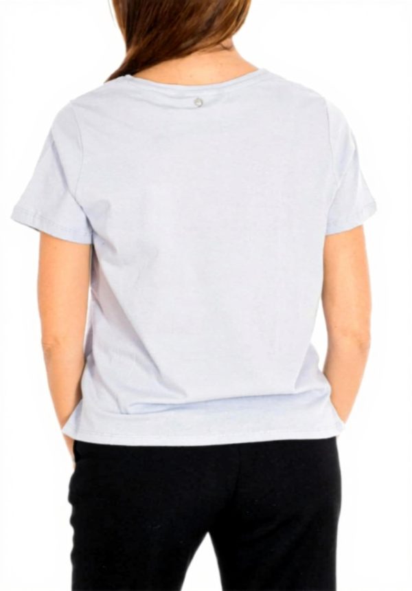 Maglietta donna Eleven Paris ETESSA grigio cotone morbido