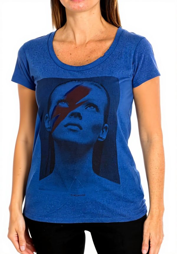 Eleven Paris Womens Tshirt Short Sleeve Comfortable Blue