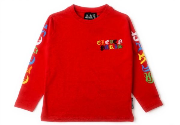 Eleven Paris T-Shirt Kids Boys Girls Red Cotton Summer