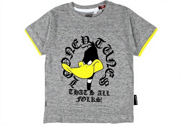 T-shirt Eleven Paris Bambini Ragazzi Grigio Maniche Corte