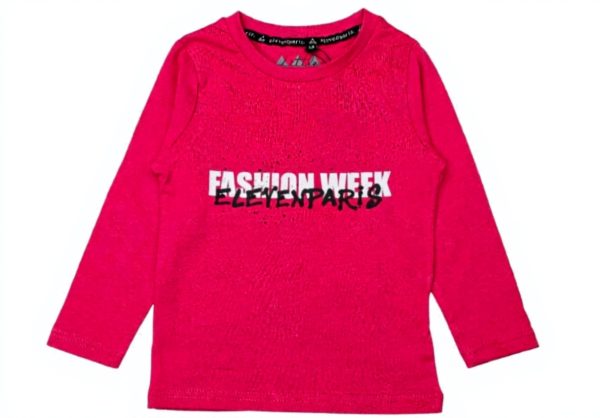 Eleven Paris Kids T-Shirt Short Sleeve Pink Cotton