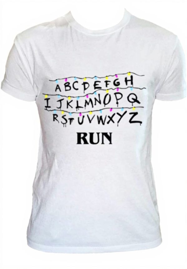 T Shirt Alfabeto Serie TV Uomo Bambino Eleven Demogorgone