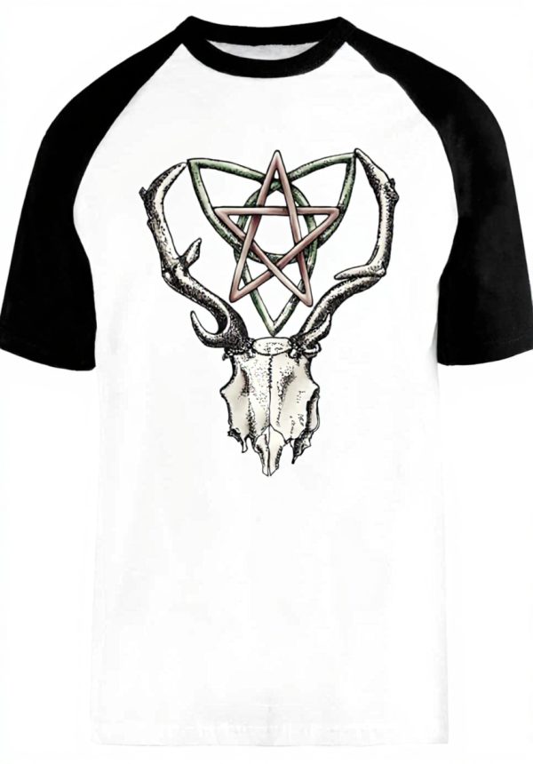 Hernes Baseball T-Shirt Unisex White Short Sleeve Size S