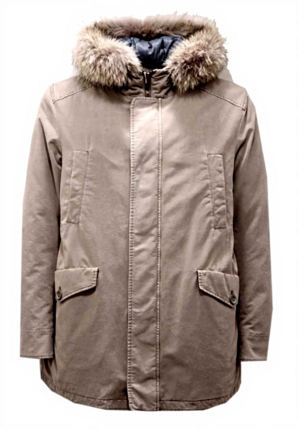 Herno Giubbotto Uomo Parka Imbottito Piumino Grigio