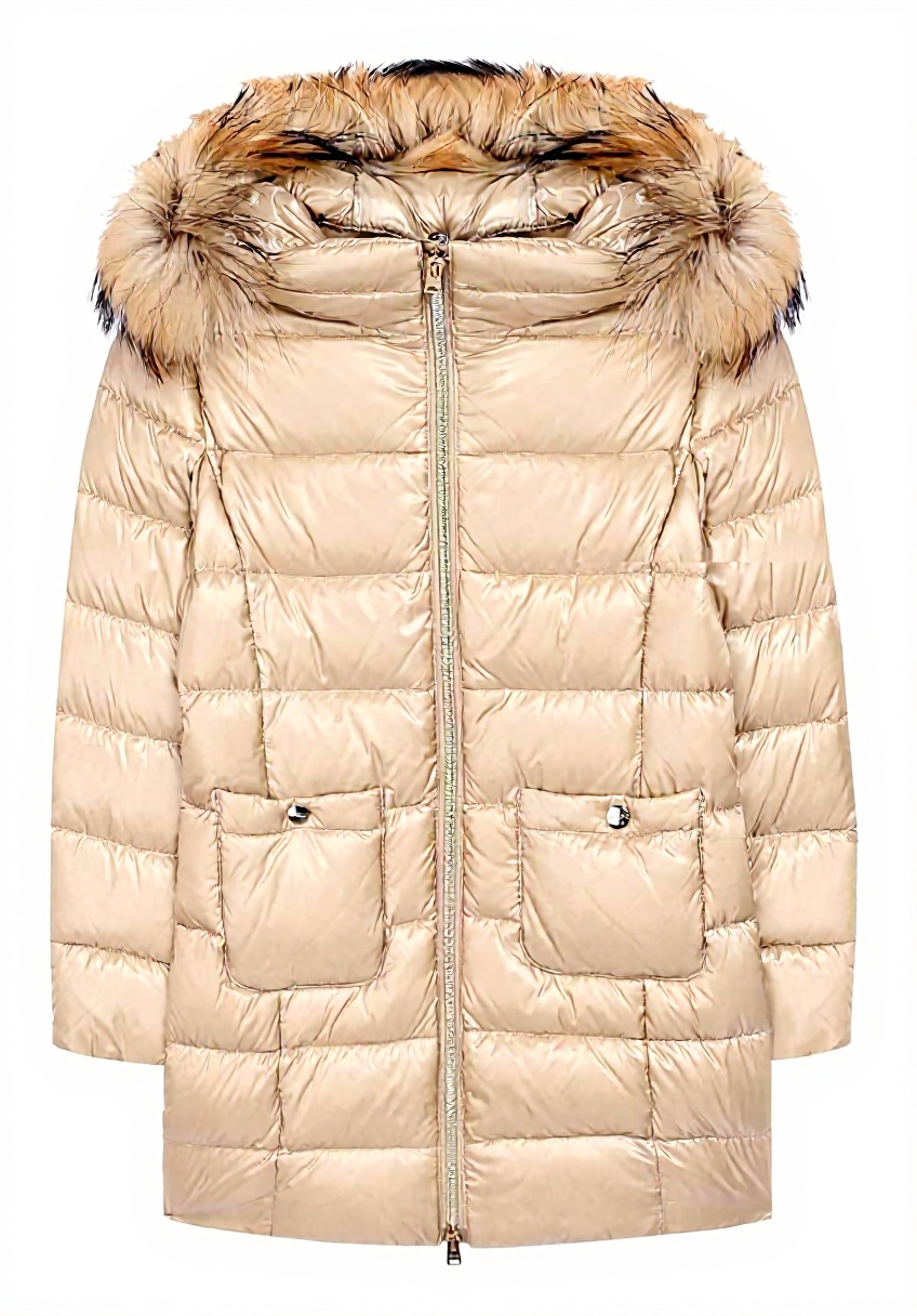 'Bambina che indossa il giubbotto Herno Sabbia 14A in un parco'