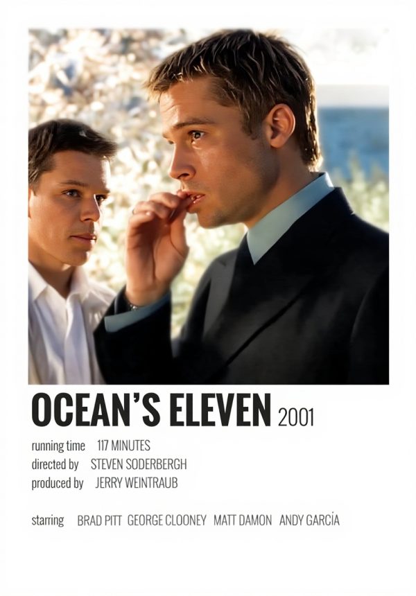 Poster Oceans Eleven vintage tela decorazione parete