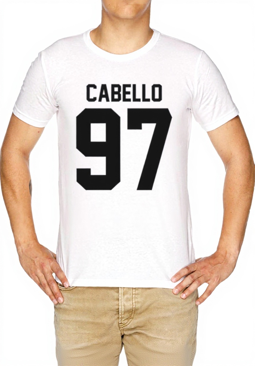 T-Shirt Uomo Vendax Fifth Harmony Camila Cabello Bianco