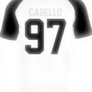 Maglietta Baseball Vendax Unisex Camila Cabello Bianca Nera