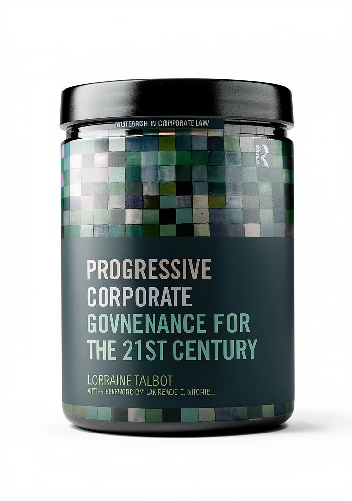 'Copertina del libro Routledge Research in Corporate Law su uno sfondo professionale'