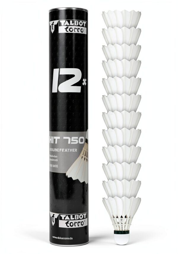 Volani da Badminton Talbot Torro Sughero Piume Naturali-0