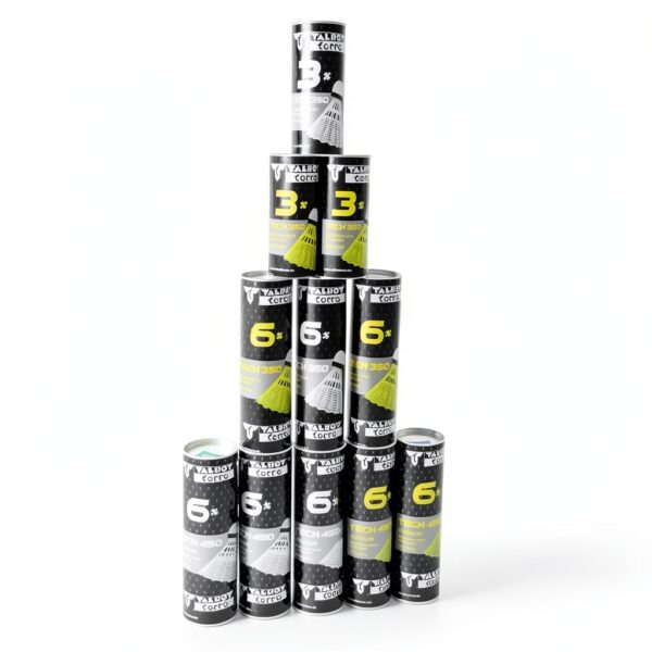 Volano Badminton Talbot-Torro nylon sughero velocità media-4