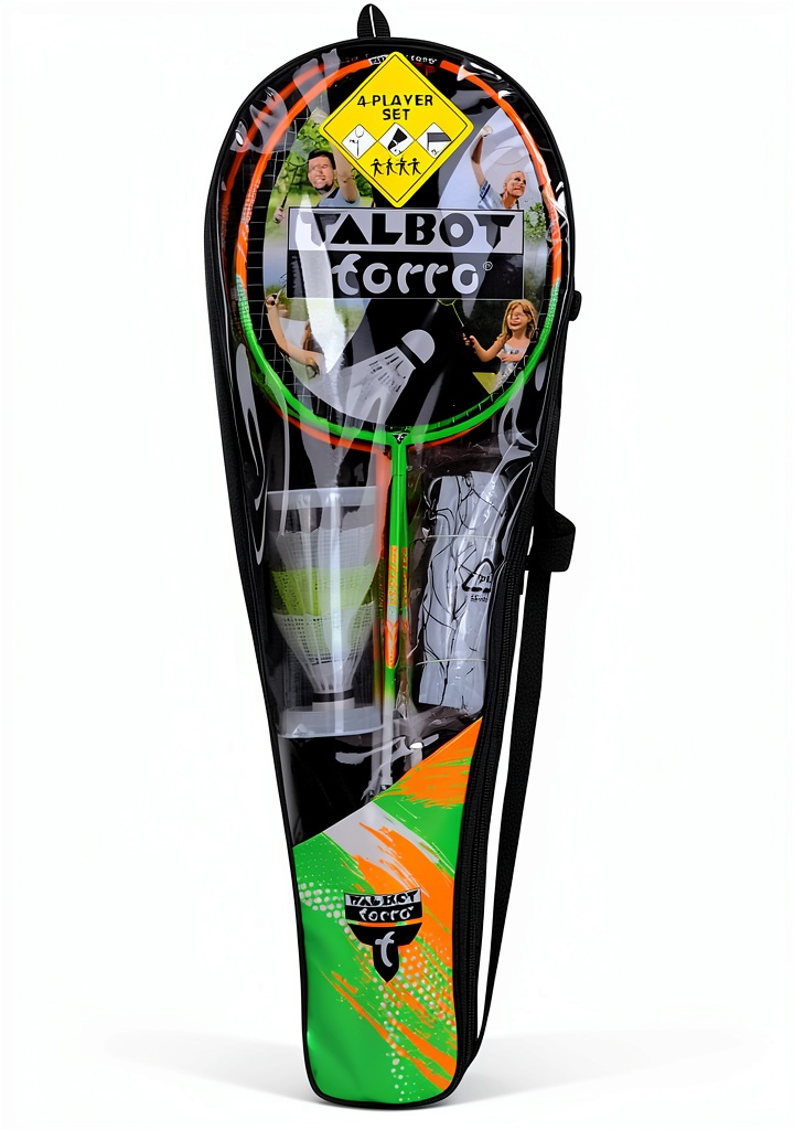 'Set completo Talbot-Torro badminton con racchette e rete'