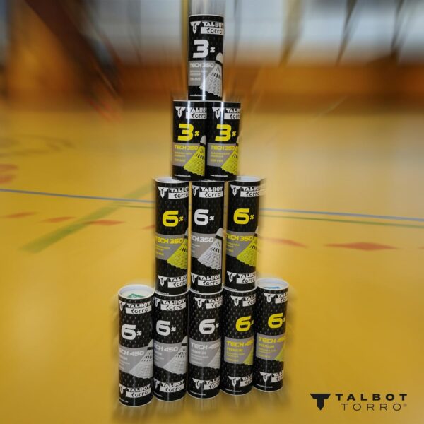 Volano Badminton Talbot-Torro nylon sughero velocità media-5