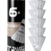 Volano Badminton Talbot-Torro nylon sughero velocità media-0